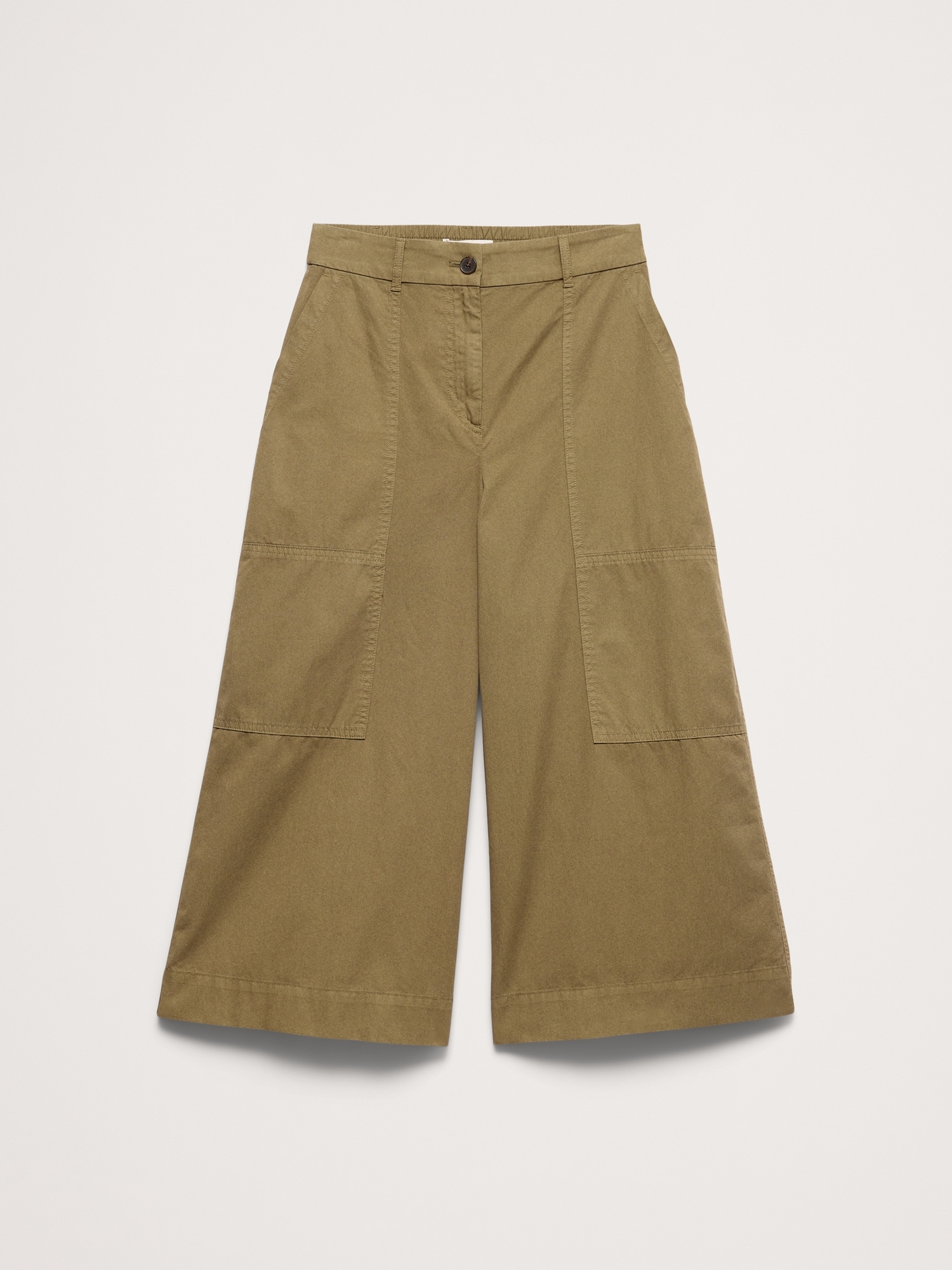 L'image numéro 5 présente Pantalon gaucho en sergé de coton