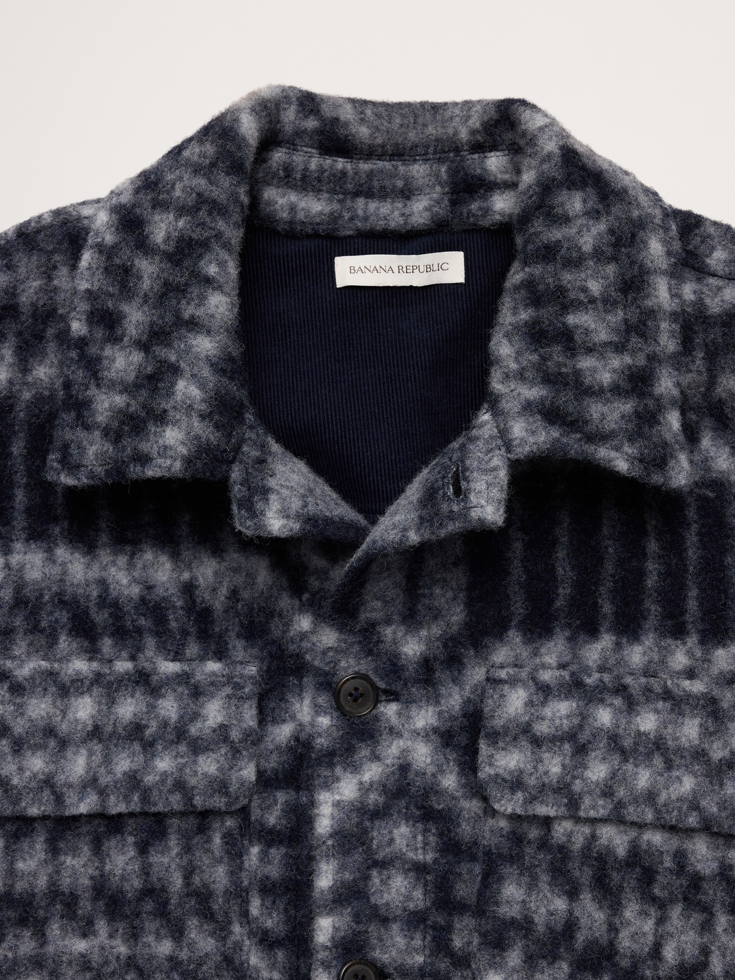 Boiled Wool-Blend Shirt Jacket