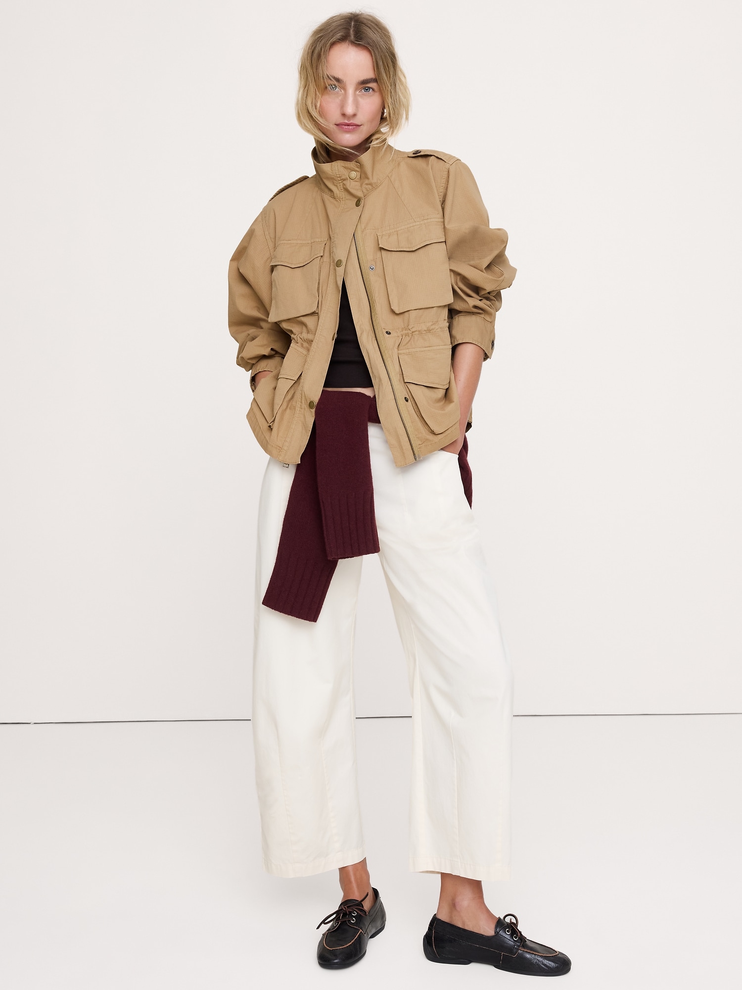 Image number 4 showing, Ripstop Cotton Flight Jacket