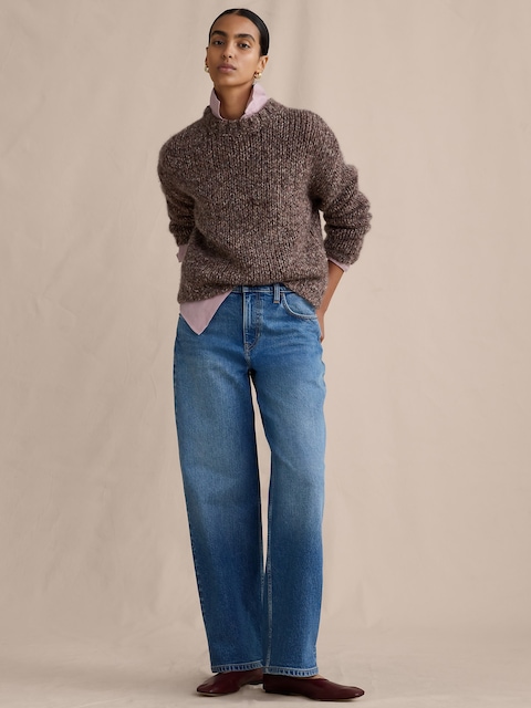 JEAN AMPLE ANNÉES 1990 À TAILLE MI-BASSE