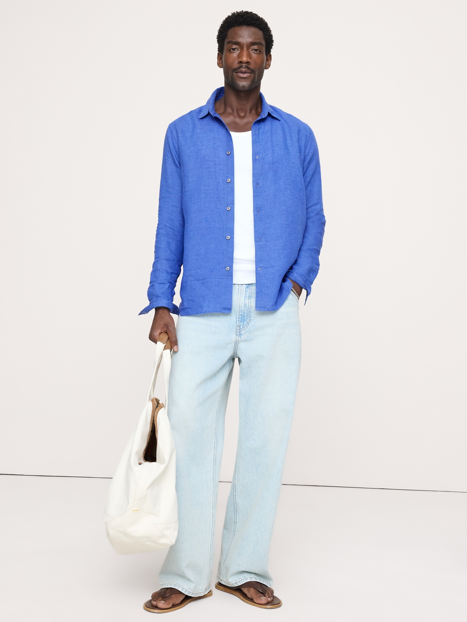 L'image numéro 3 présente Chemise standard en lin