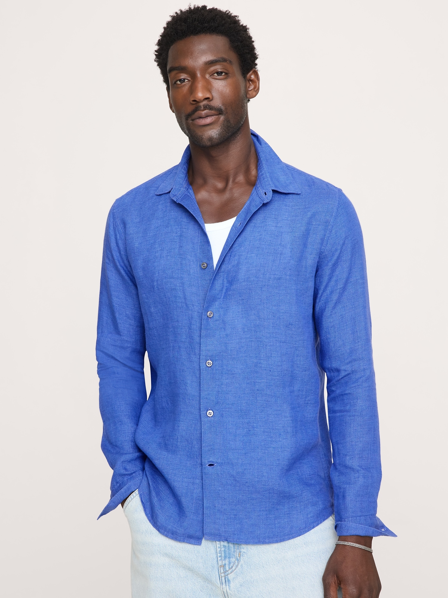 L'image numéro 1 présente Chemise standard en lin