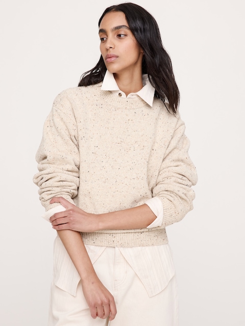 CHANDAIL RAS DU COU EN TWEED RETOUR AUX ARCHIVES