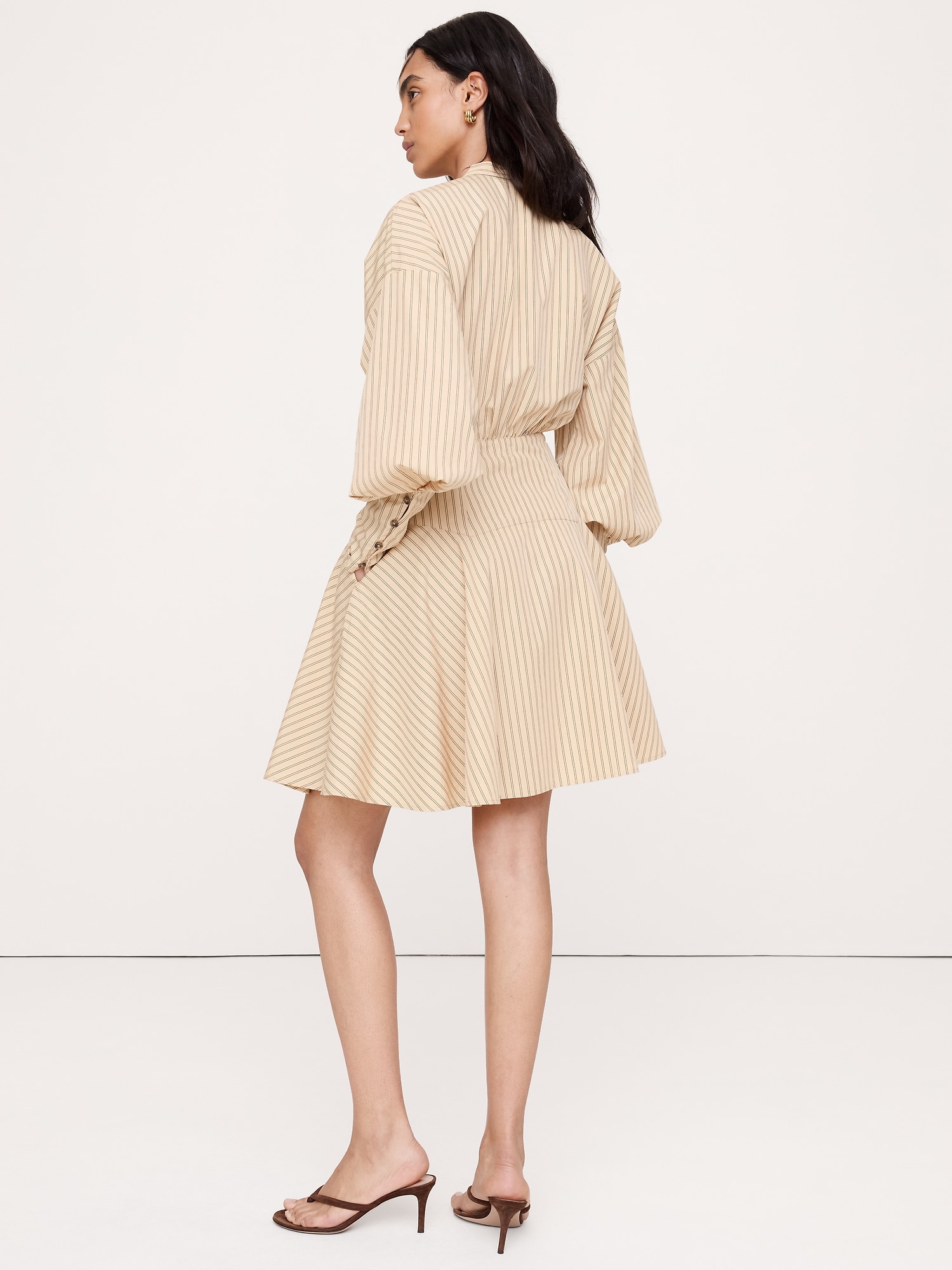 Gigot Sleeve Mini Dress