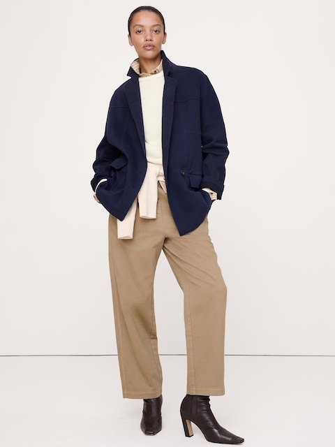 BLAZER UTILITAIRE EN COTON ET LIN