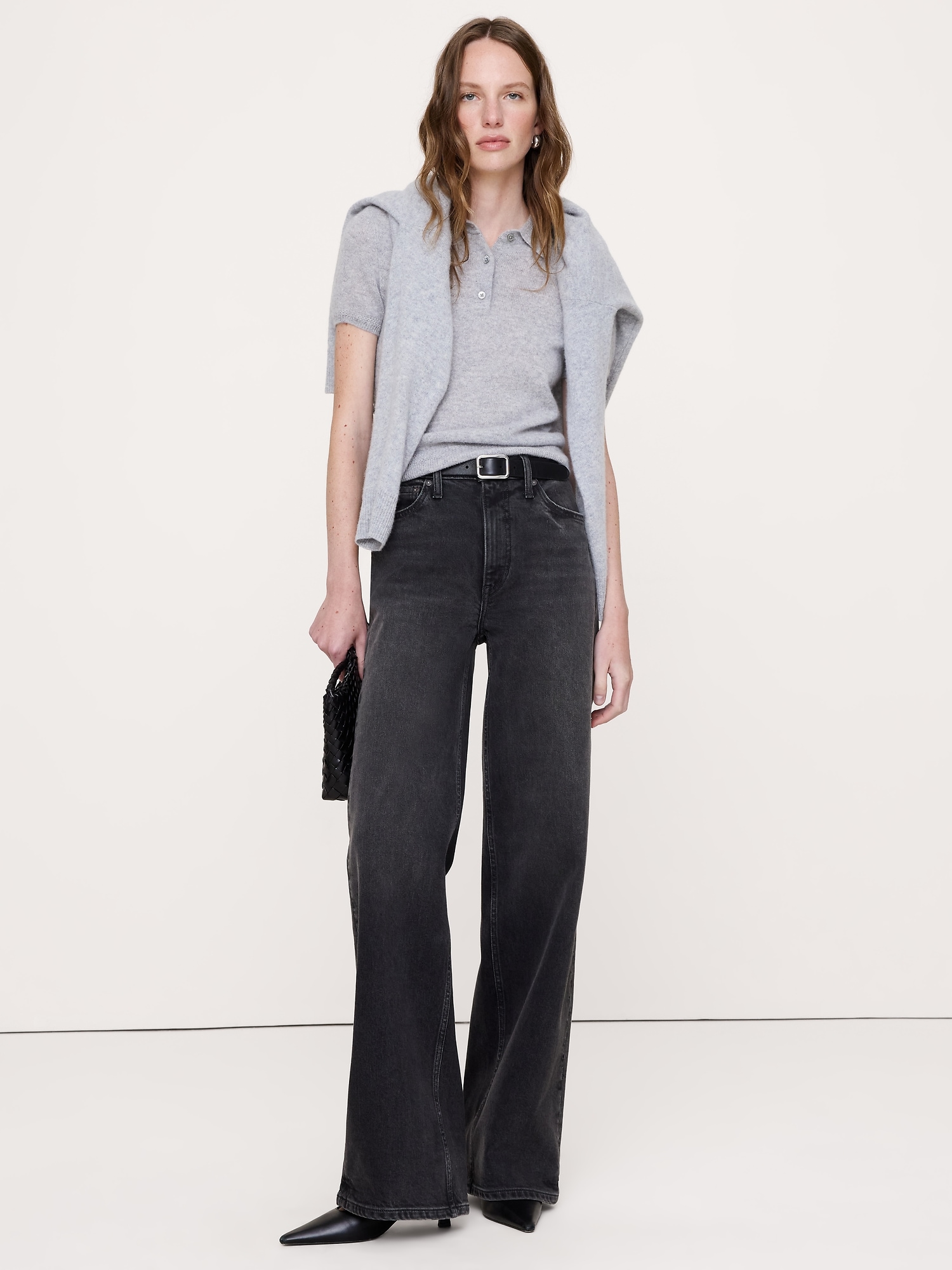 Image number 4 showing, Lightweight Cashmere Short-Sleeve Sweater Polo