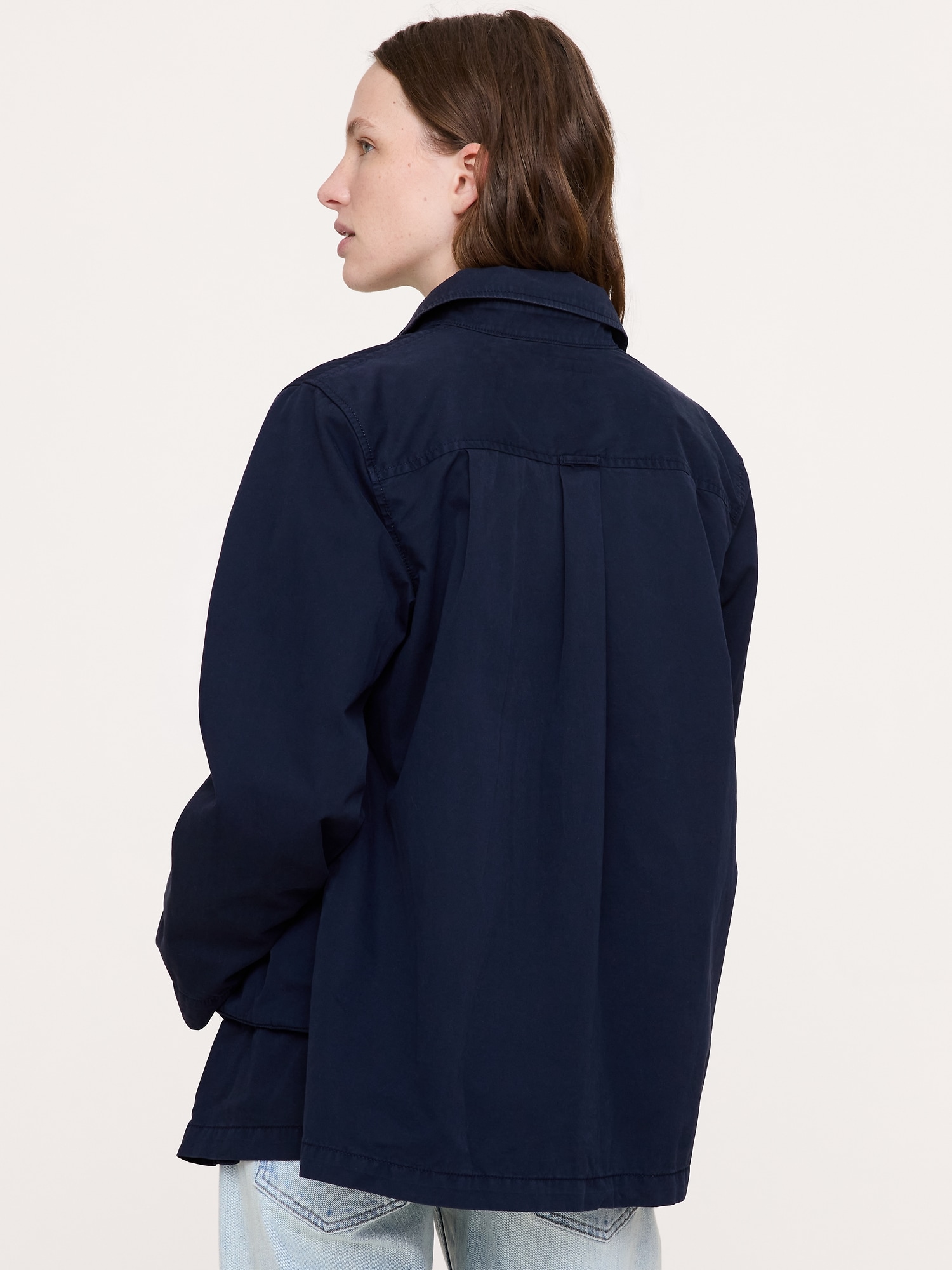 Cotton Twill Shirt Jacket