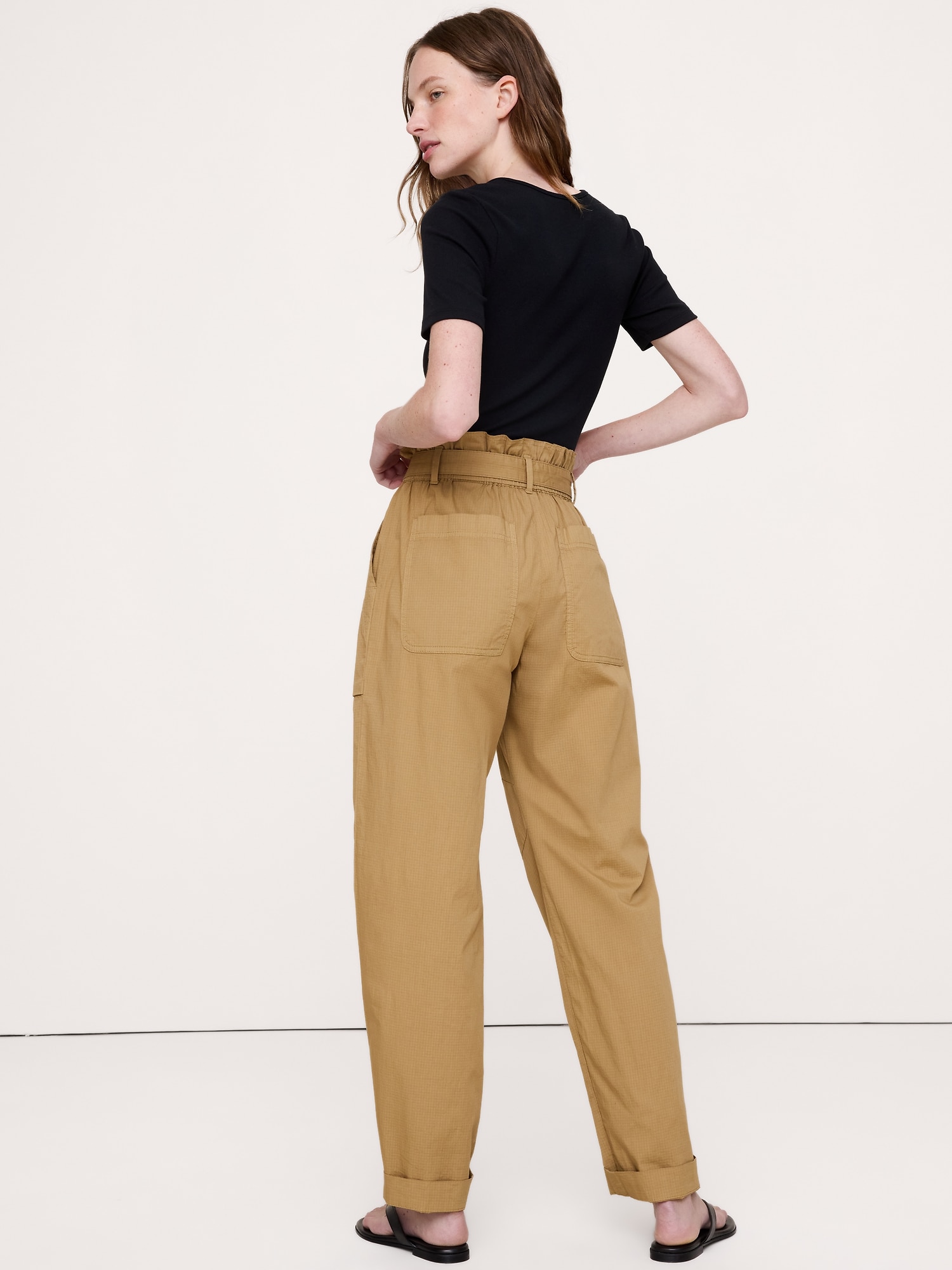 Image number 2 showing, Ripstop Cotton Paperbag Pant
