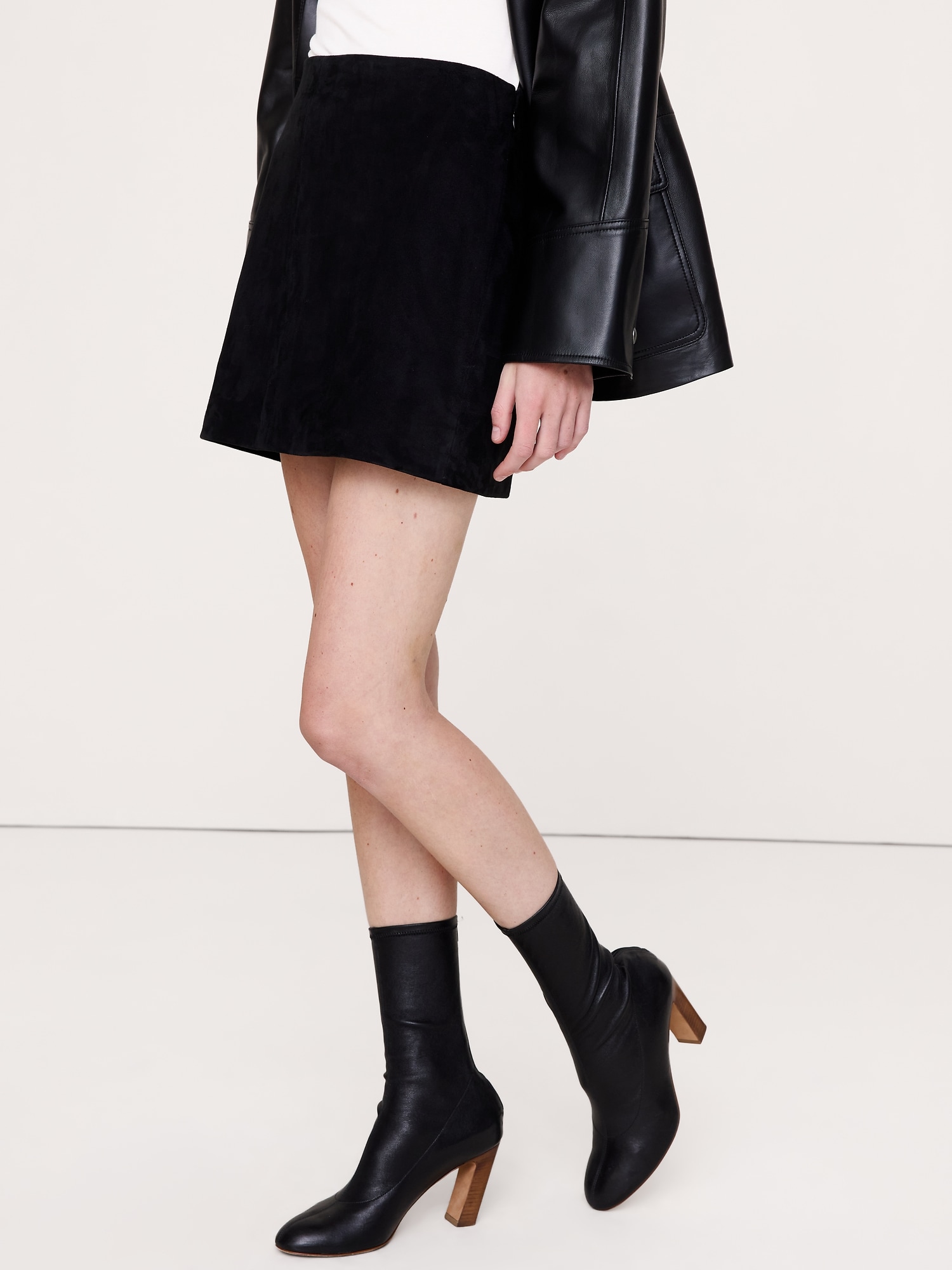 Suede Mini Skirt