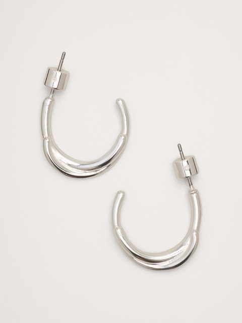 ANNEAUX D'OREILLES TORSADÉS EN POINTILLÉ