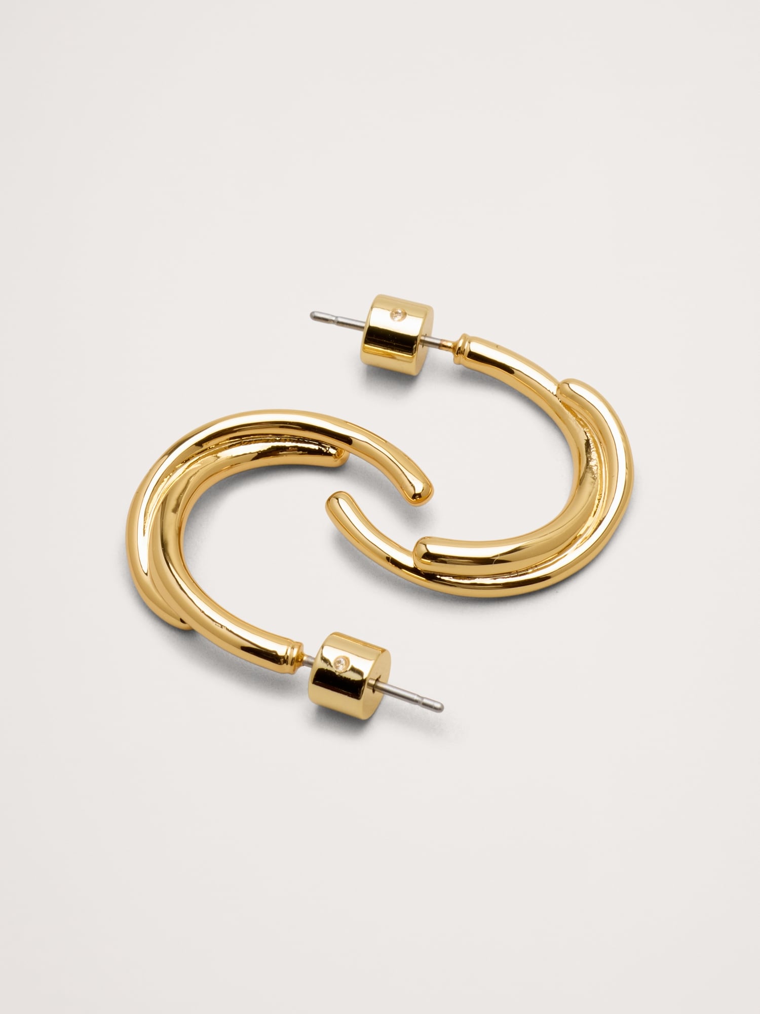 Dashed Twist Hoop Earrings