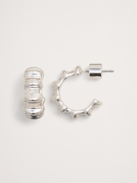 BOUCLES D'OREILLES ARRONDIES TEXTURÉES