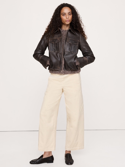 PANTALON DE PEINTRE DÉCONTRACTÉ À TAILLE MI-BASSE EXTENSIBLE