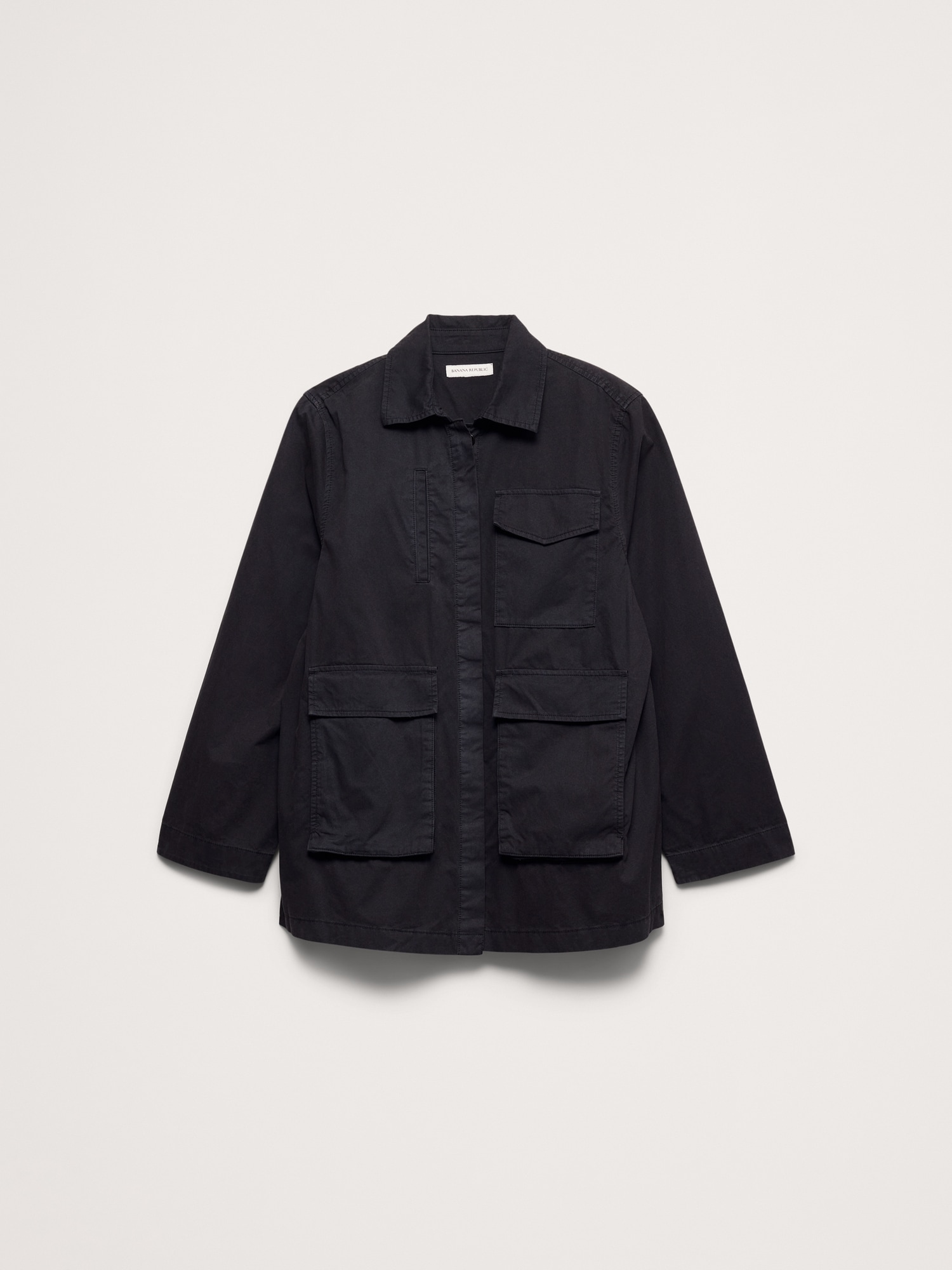 Cotton Twill Shirt Jacket