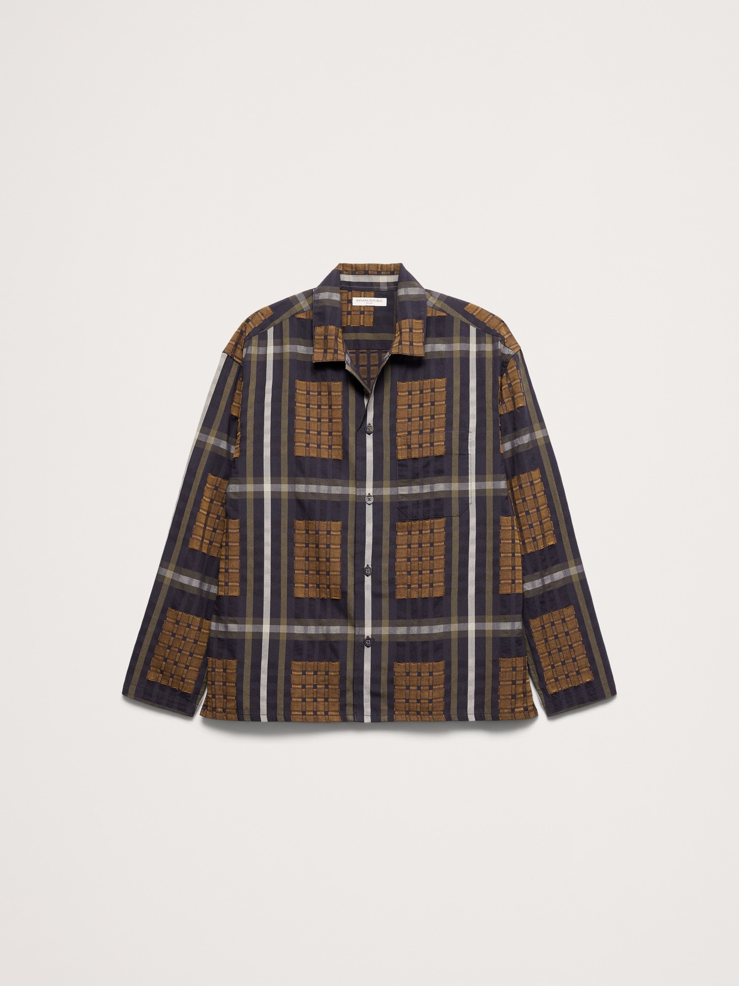 Relaxed-Fit Textured Flannel Resort Shirt
