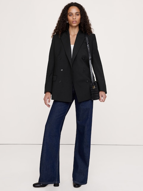 BLAZER DÉCONTRACTÉ EN LAINE ITALIENNE LÉGÈRE