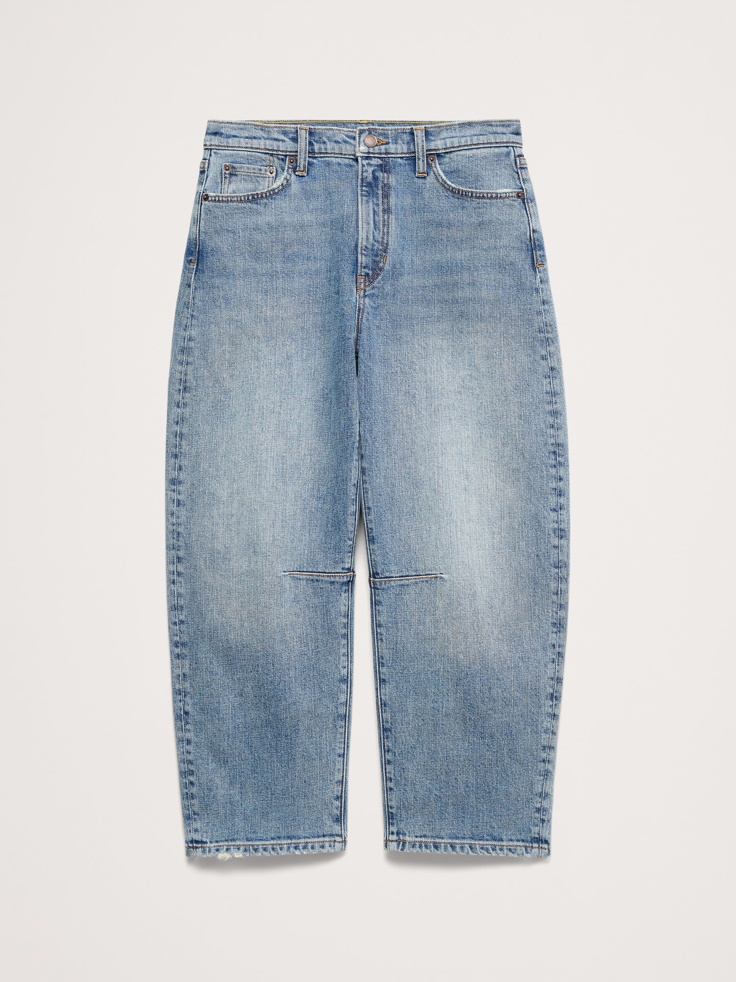 Mid-Rise Barrel Crop Jean