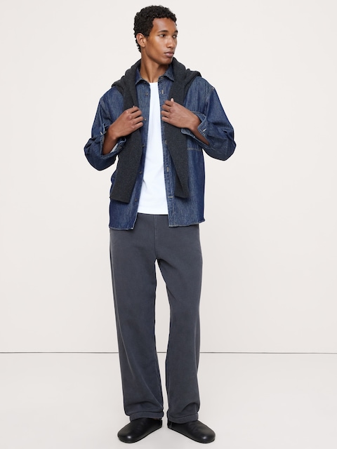 PANTALON DÉCONTRACTÉ EN MOLLETON BOUCLETTE