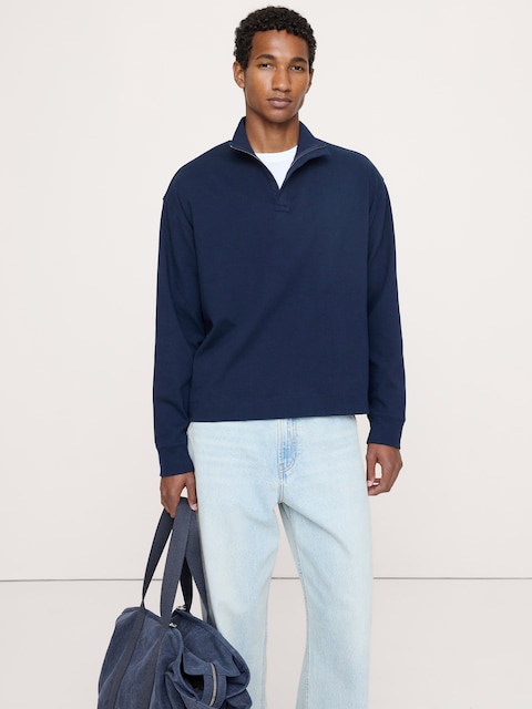 POLO LUXUEUX À DEMI-GLISSIÈRE