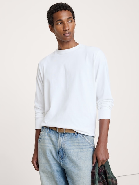 Heavyweight Cotton Long-Sleeve T-Shirt
