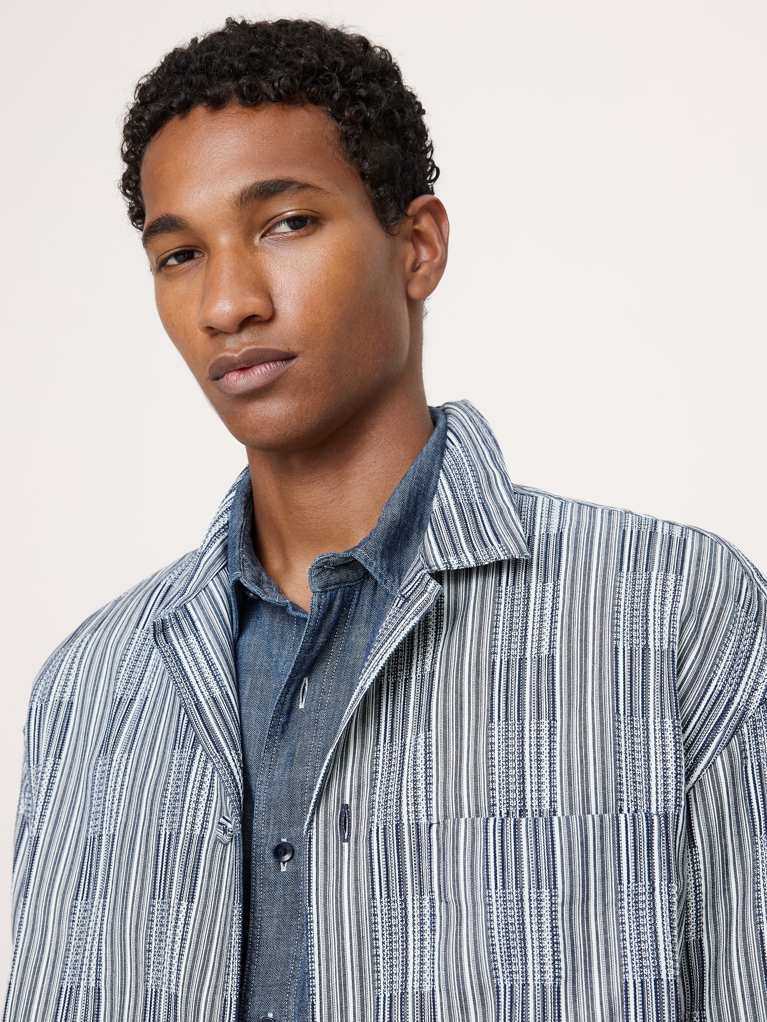 Relaxed-Fit Textured Flannel Shirt
