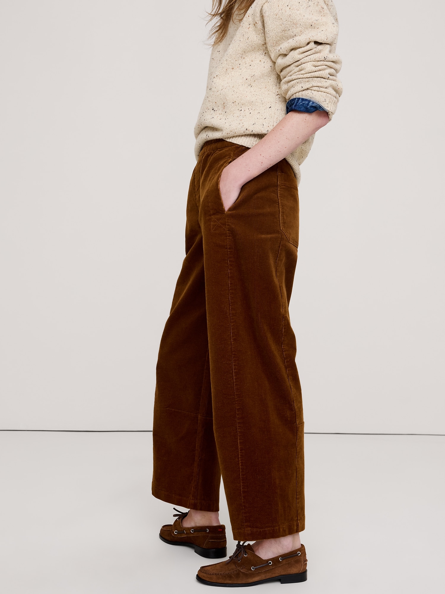 Mid-Rise Relaxed Painter Pull-On Pant