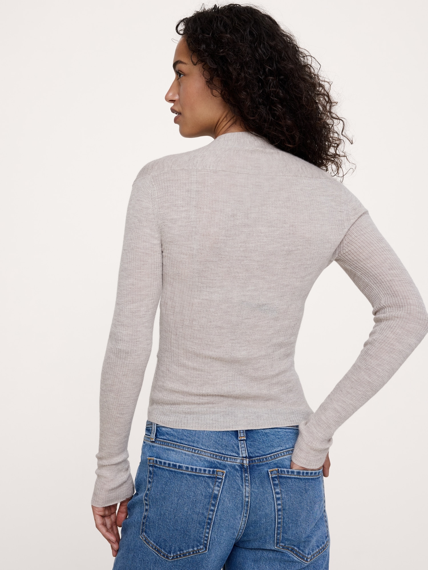 Featherweight Cashmere Shawl Cardigan