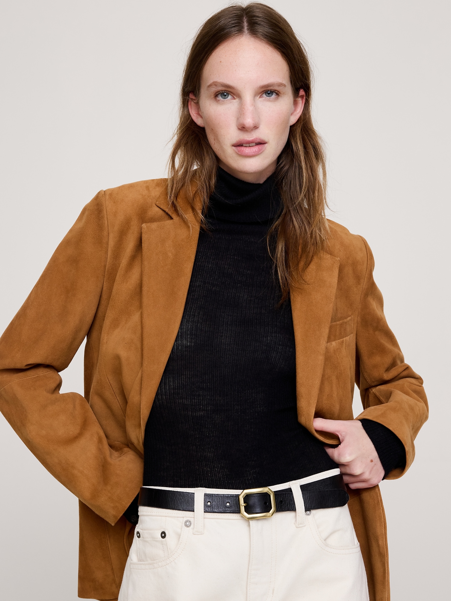 Geometric-Buckle Belt