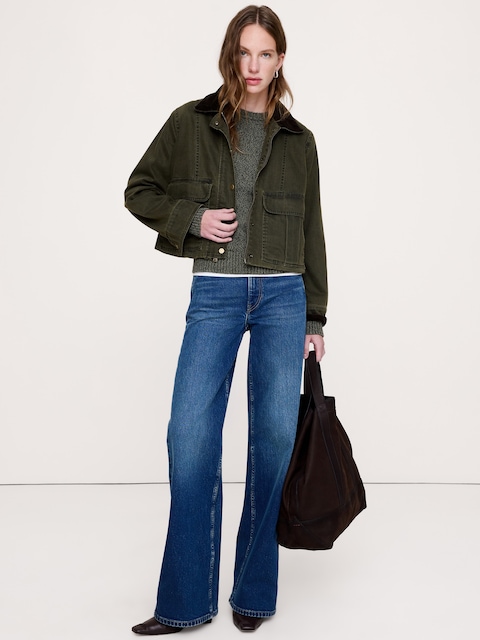 VESTE TRAPÈZE EN DENIM