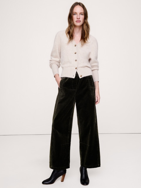 PANTALON DE PEINTRE DÉCONTRACTÉ À TAILLE MI-BASSE EXTENSIBLE