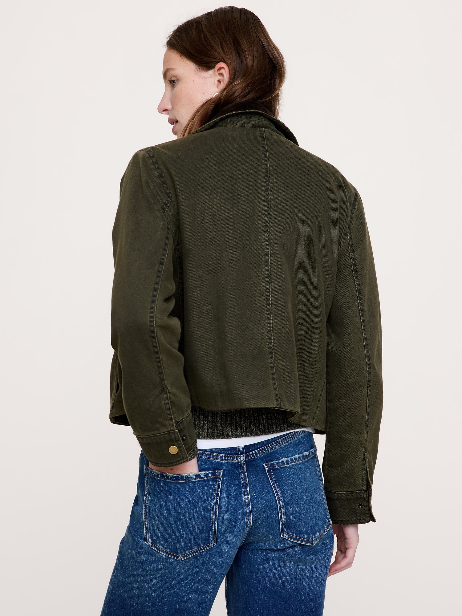 Denim Trapeze Jacket