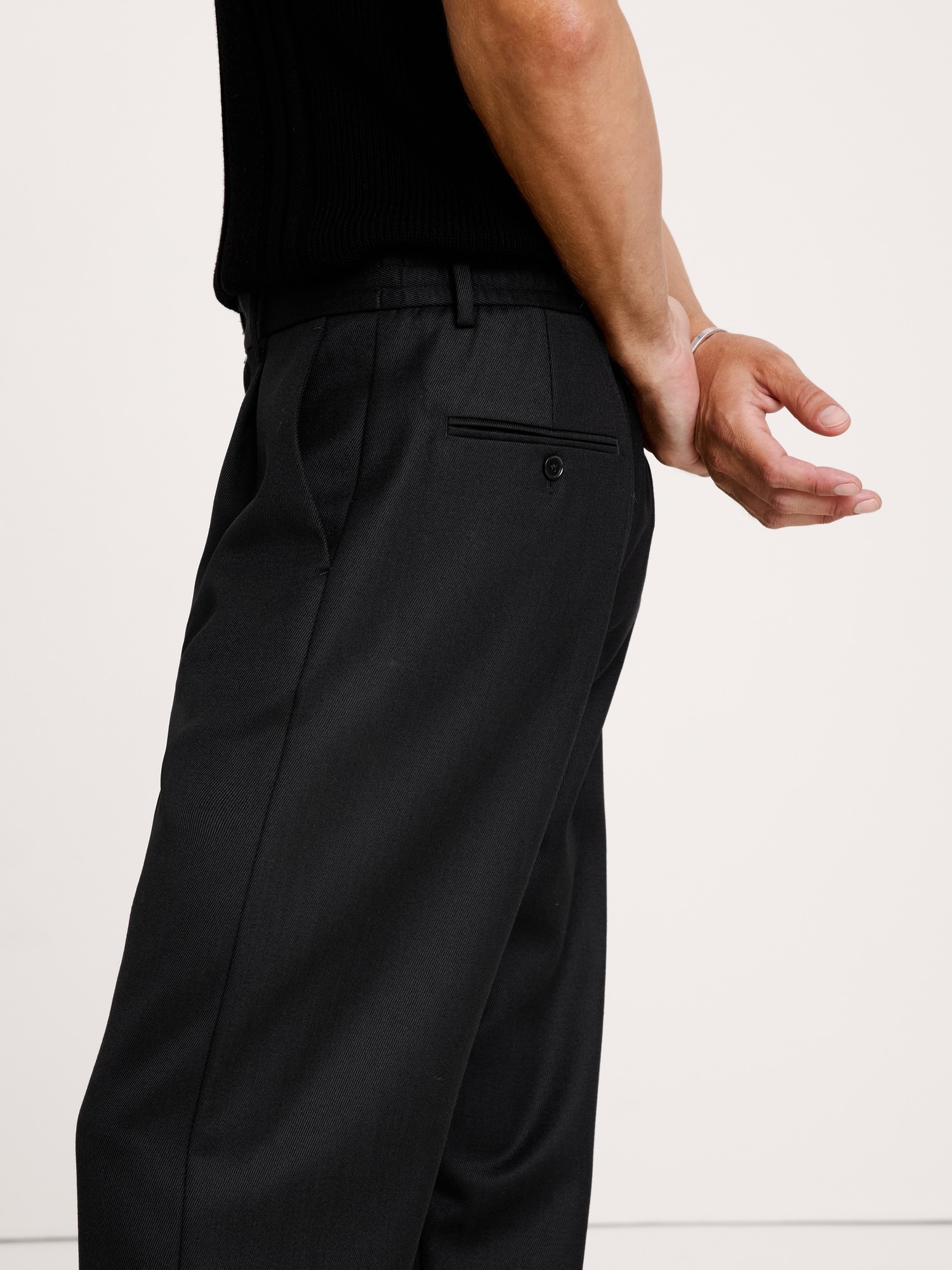Relaxed Twill Dress Pant