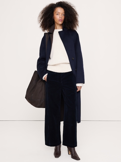 PANTALON DE PEINTRE DÉCONTRACTÉ À TAILLE MI-BASSE EXTENSIBLE
