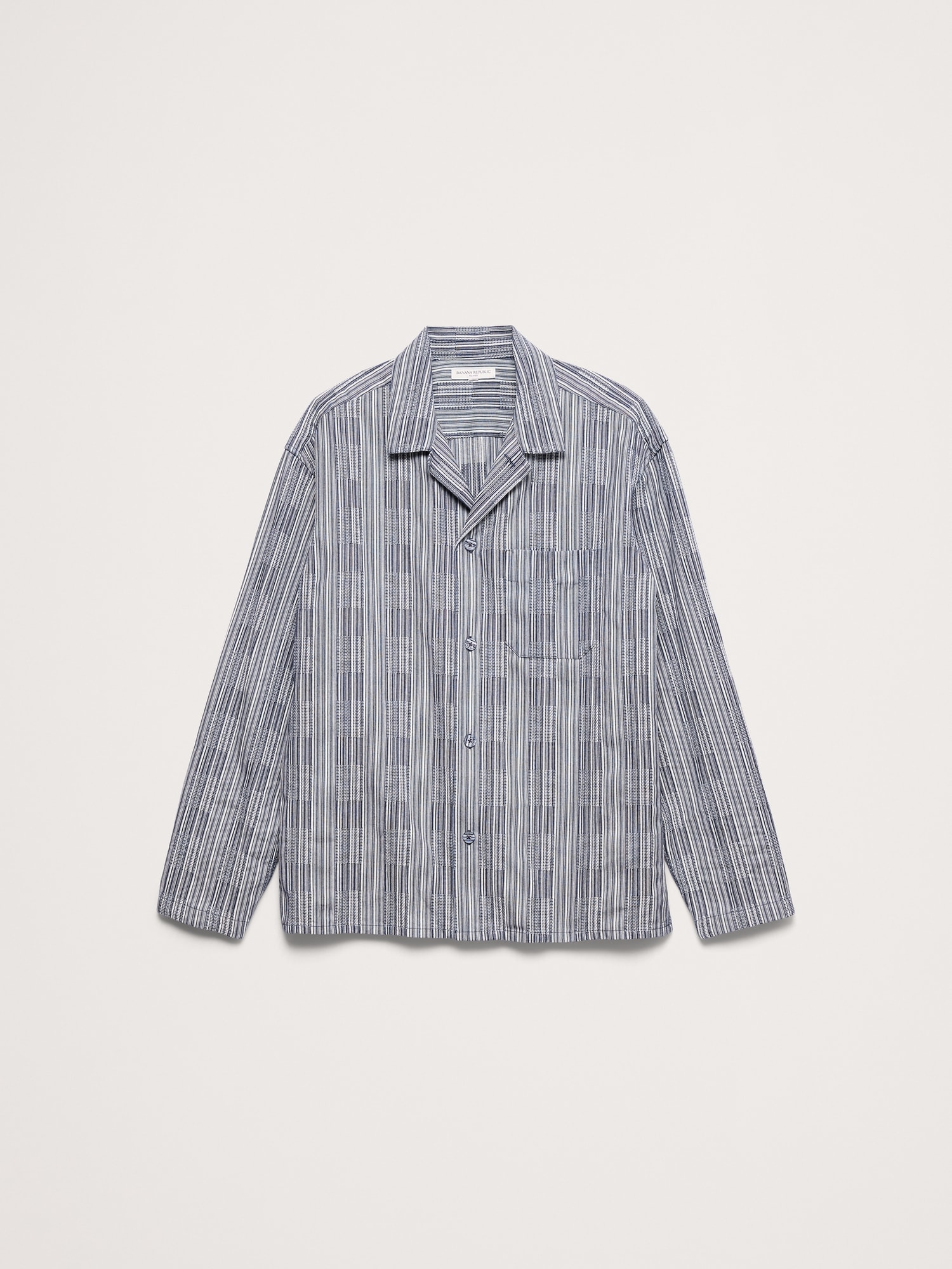 Relaxed-Fit Textured Flannel Shirt