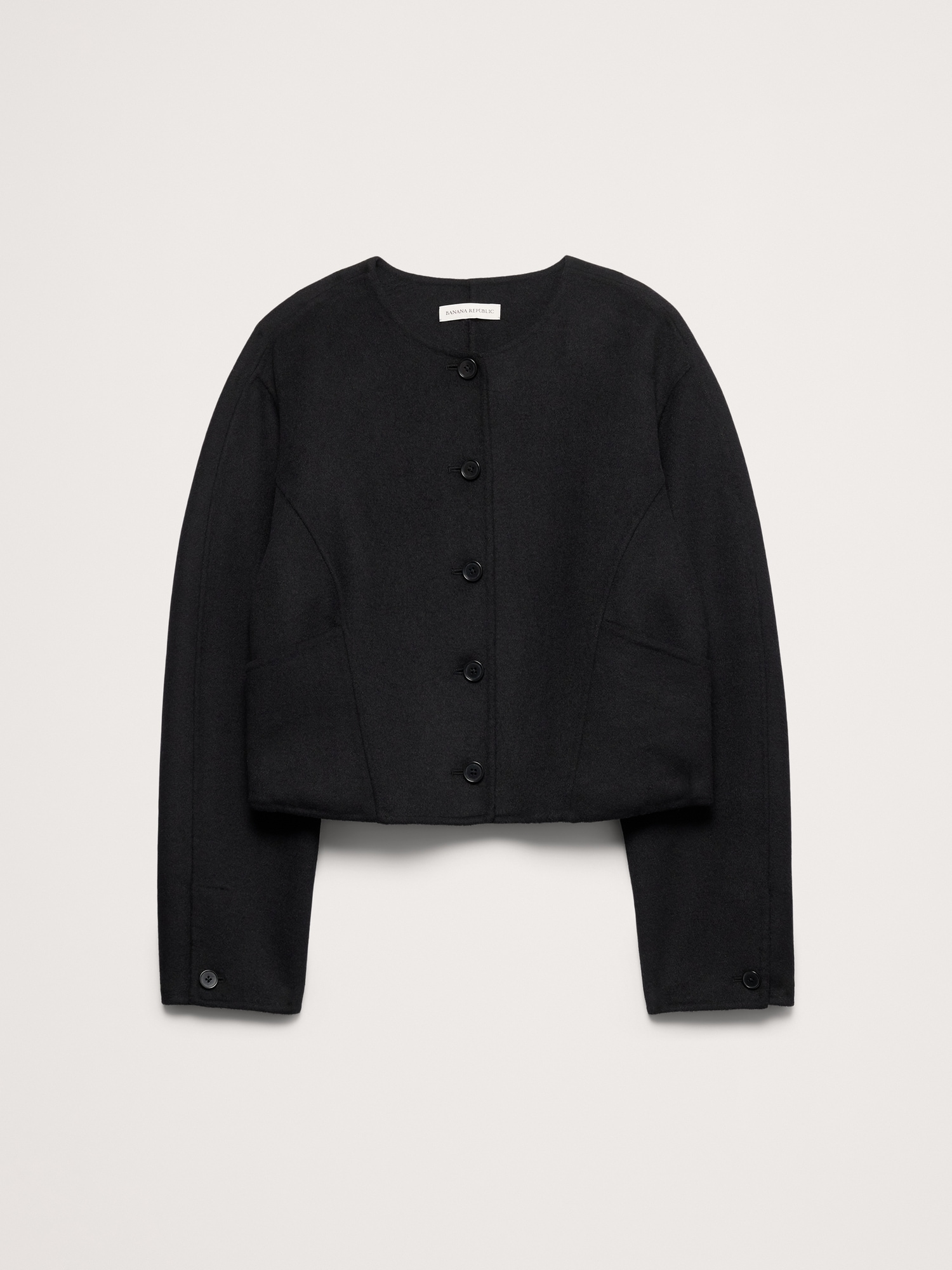 Double-Faced Cropped Jacket