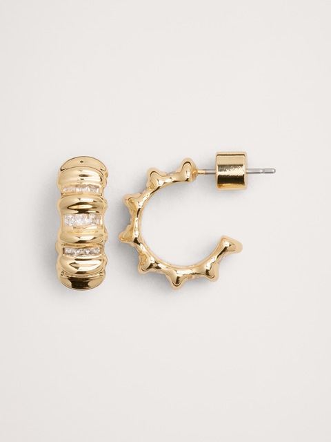 BOUCLES D'OREILLES ARRONDIES TEXTURÉES