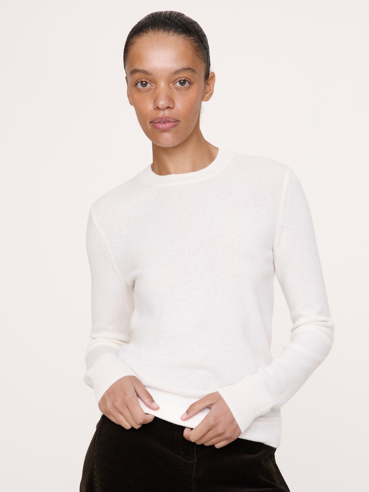 Lightweight Cashmere Crew-Neck Sweater