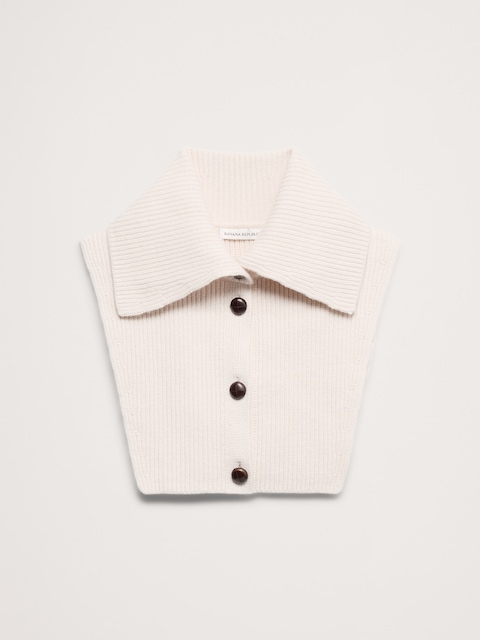 PLASTRON DE CHEMISIER EN LAINE ET COTON