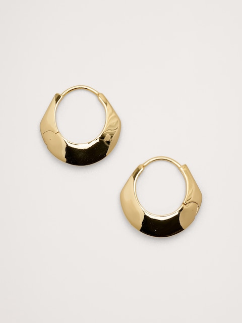 ANNEAUX D'OREILLES À TEXTURE MARTELÉE