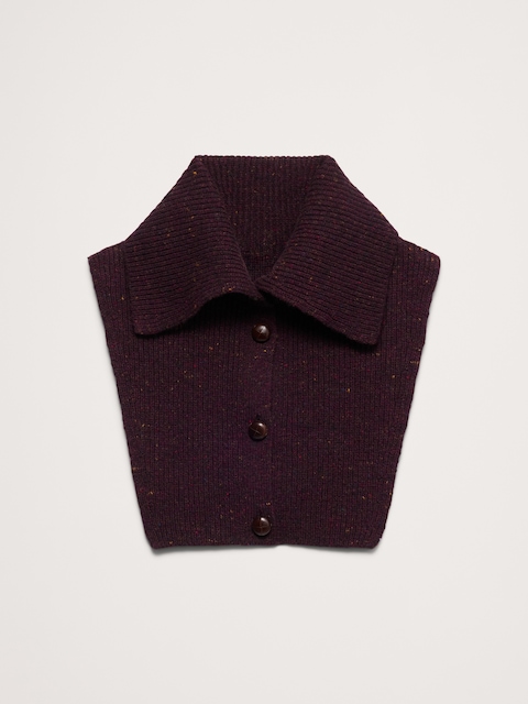 PLASTRON DE CHEMISIER EN LAINE ET COTON