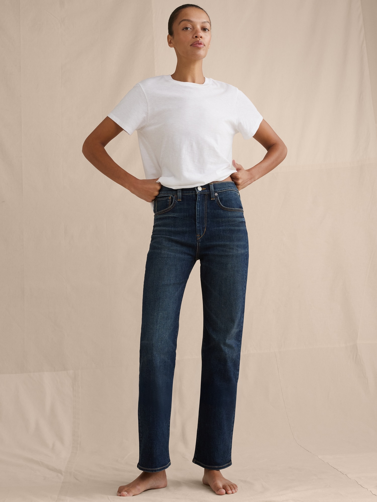 High-Rise Kick-Flare Jean