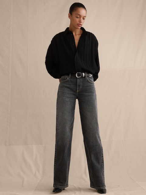JEAN AMPLE ANNÉES 1990 À TAILLE MI-BASSE