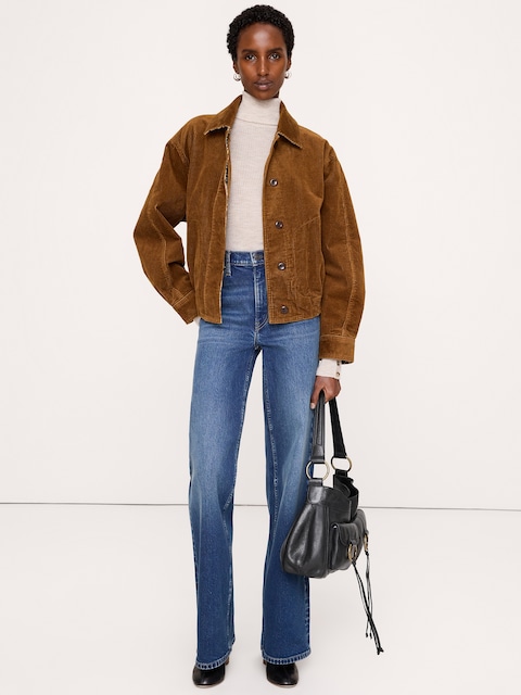 BLOUSON D'AVIATEUR EN VELOURS CÔTELÉ