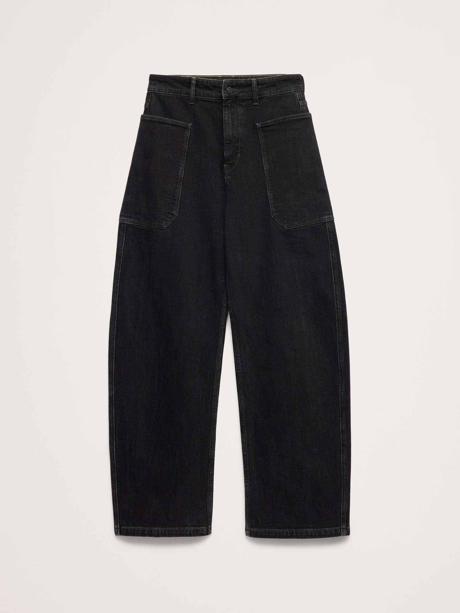 Ultra High-Rise Barrel Jean