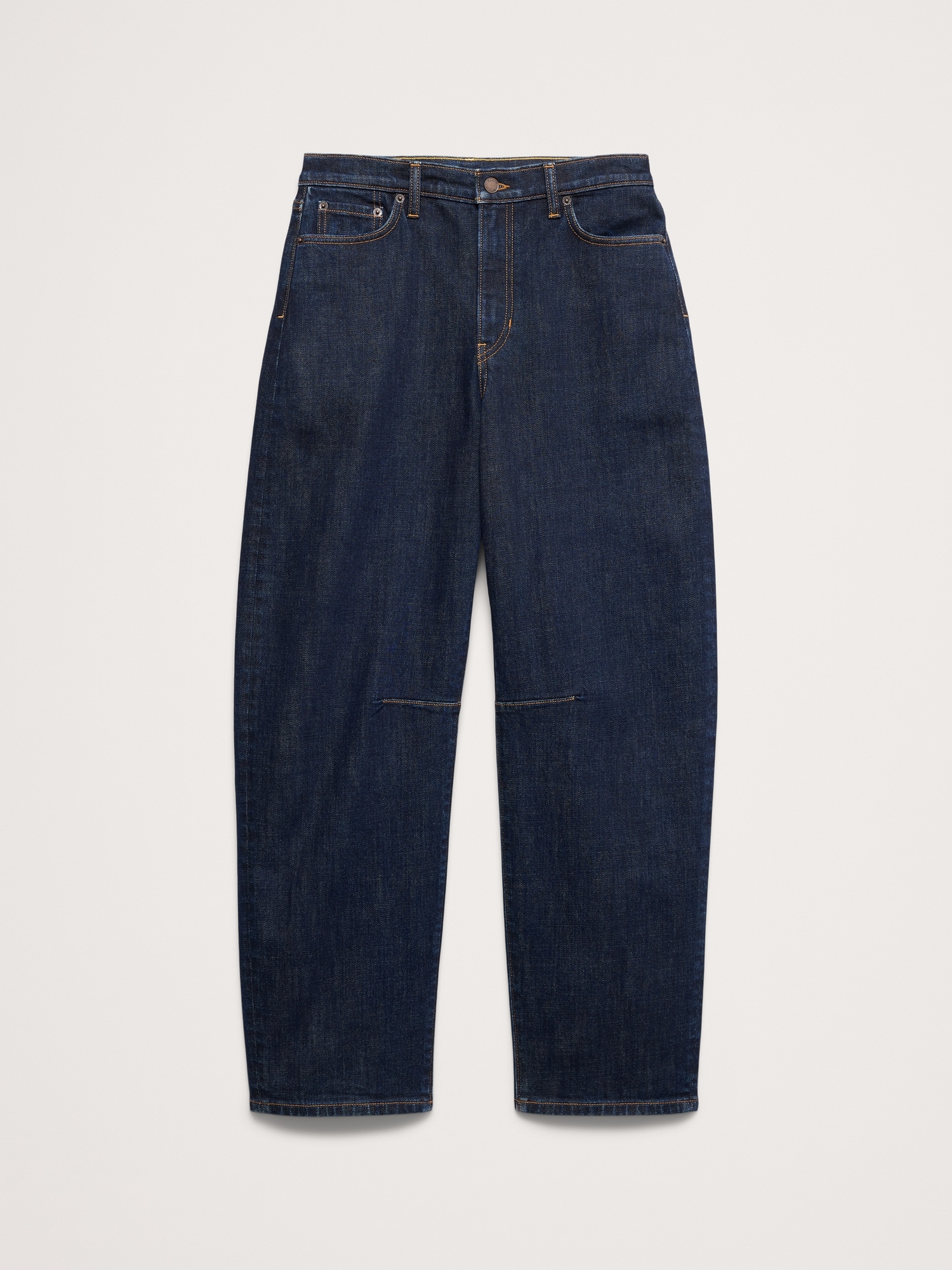Mid-Rise Barrel Ankle Jean