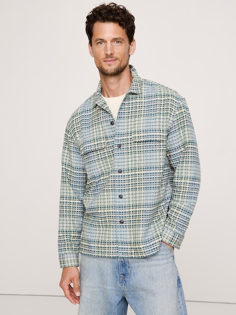 Relaxed-Fit Flannel Resort Shirt