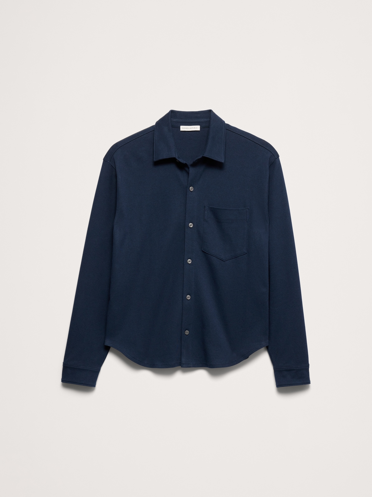 Luxury-Touch Button-Down Shirt