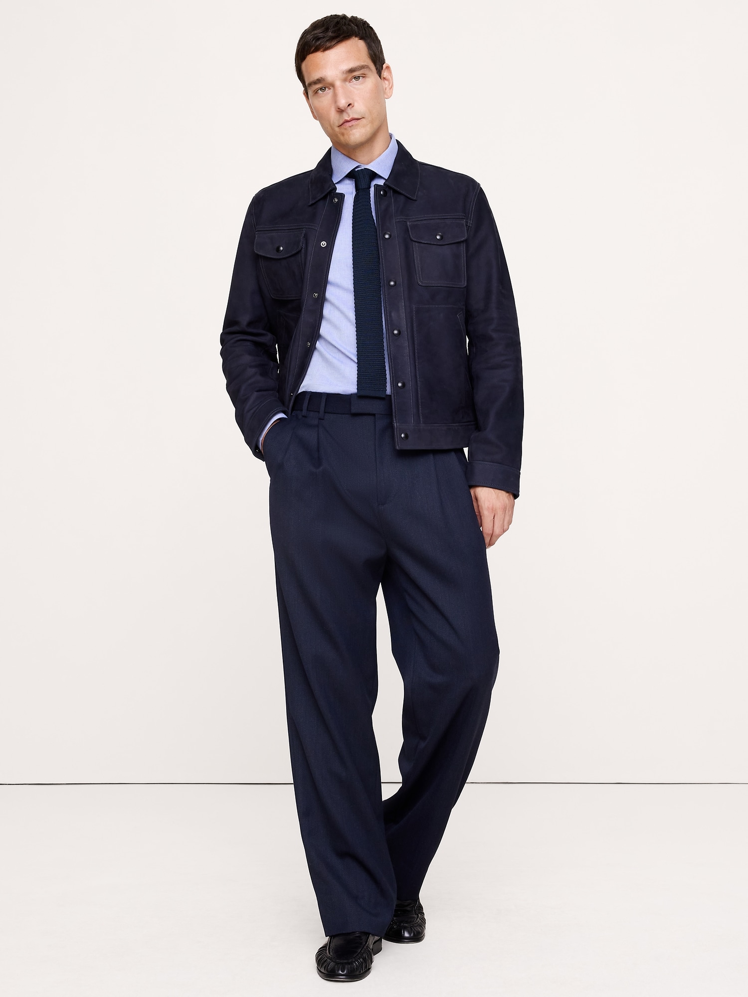 Slim-Fit Cotton-Cashmere Dress Shirt