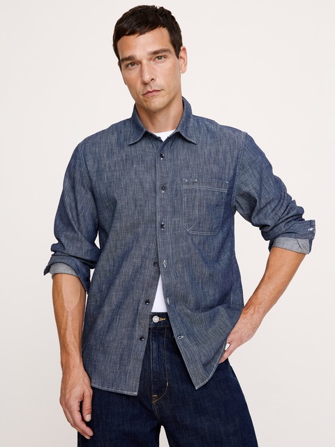 CHEMISE EN CHAMBRAY, COUPE STANDARD