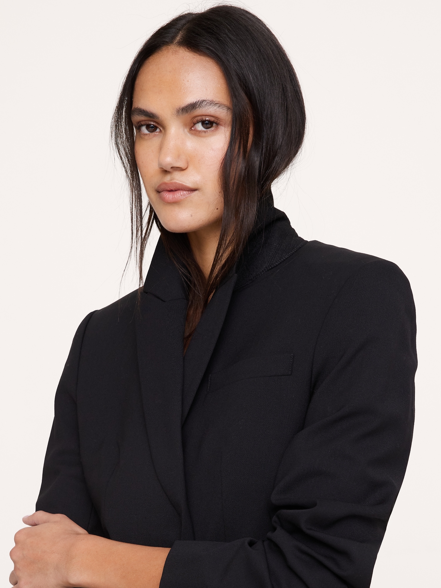 Slim Italian Lightweight Wool Blazer